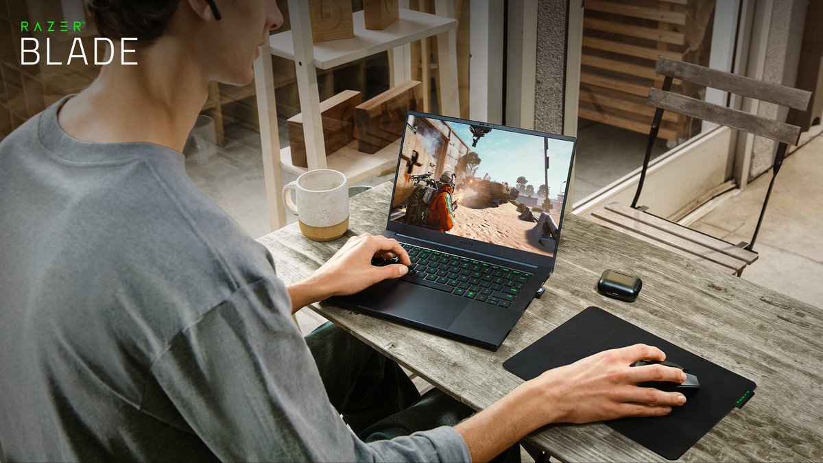 Razer's tweet image. Gaming laptops have always forced a choice: power or battery life. The Razer Blade 16 makes that compromise obsolete. 

Named @PCMag’s Best Gaming Laptop with Long Battery Life in 2026, it delivers elite performance without leaving endurance behind. rzr.to/blade-pcmag