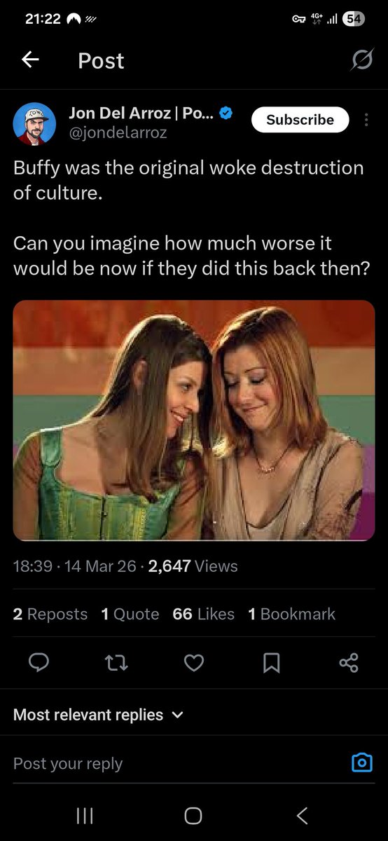 TJPhoenix3's tweet image. This right here is why I do not take the term "woke" seriously
It means nothing when it comes to actually writing quality

Is there bad stories because they sacrificed good writing for a narrative
Yes
But you can still have a narrative in a well written story, Buffy did it