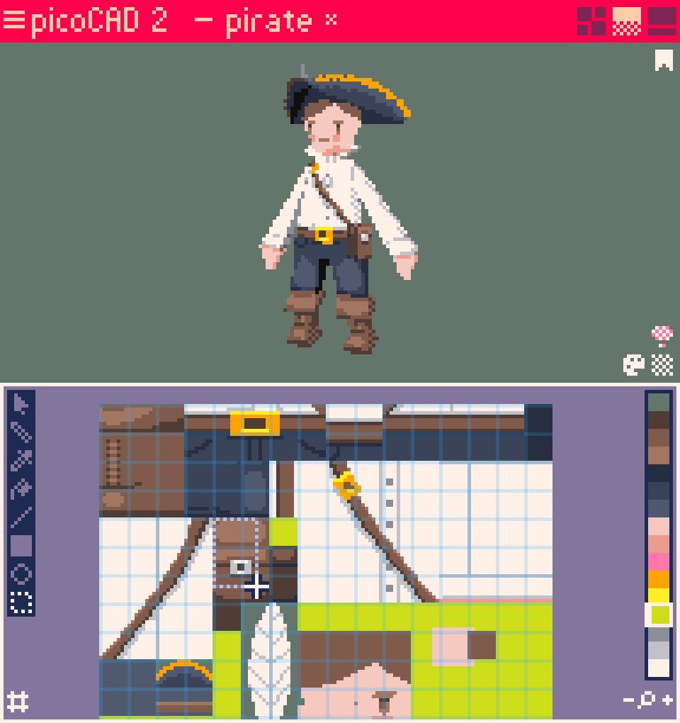 Johan Peitz - picoCAD 2 is out! tweet media