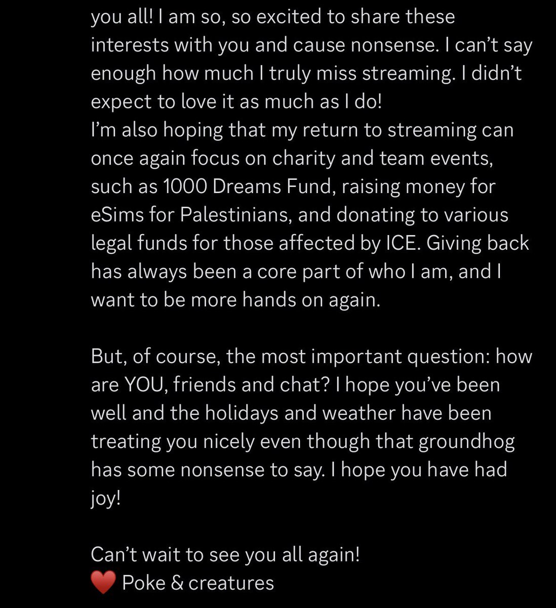 finally rubbed two brain cells together long enough to make an update on content 🥹