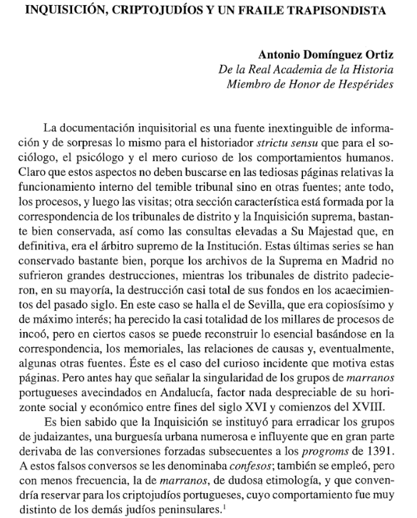 ArchiveAndo2026's tweet photo. Antonio Domínguez Ortiz: "Inquisición, criptojudíos y un fraile trapisondista". Hespérides: Anuario de investigaciones, Nº. 3, 1995, págs. 11-19.

https://t.co/QhVBffyFFU

https://t.co/JFwpTCp8ob https://t.co/fHZCISYs4C