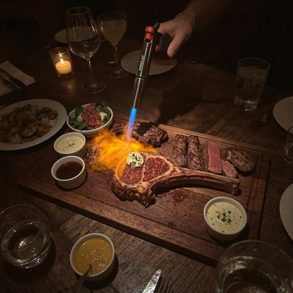 ohsooliv3's tweet photo. Dinner date 🥩🍷 https://t.co/t7okl41vzy