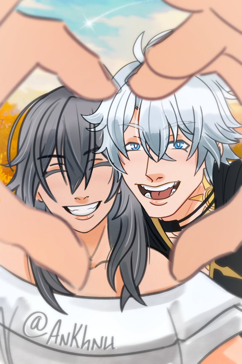 Ankhnu's tweet photo. 🫶🏻💞

#Phaistelle #HonkaiStarRail #fanart https://t.co/tXLAcdzS5V