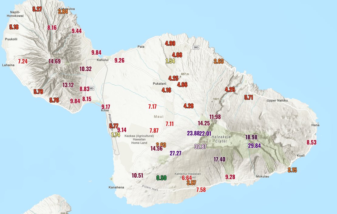 gtmeteo's tweet photo. @US_Stormwatch 29 hours ago up to 5 hours ago they had even greater 24 hour precipitation total with 32.87" (834.9 mm). https://t.co/Vm7BQeznwB