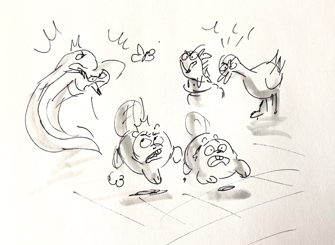 Early drawings I did for the council (2020) #Hoppers