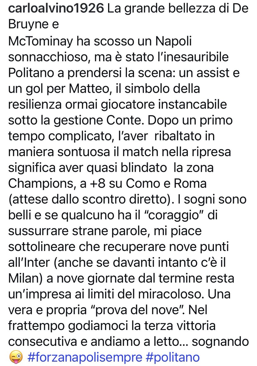 Carloalvino's tweet image. #NapoliLecce #ForzaNapoliSempre
