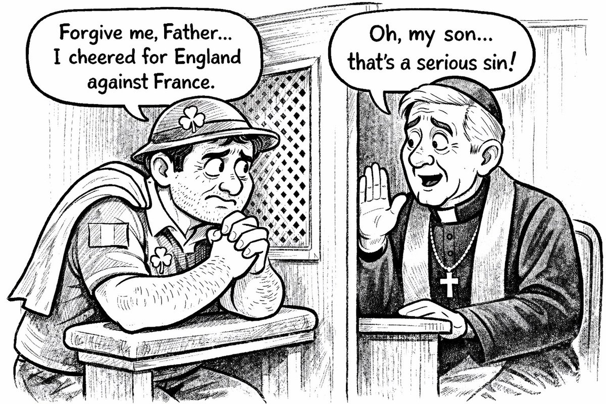 We’ll all be in the confession tomorrow.  #FRAvENG
