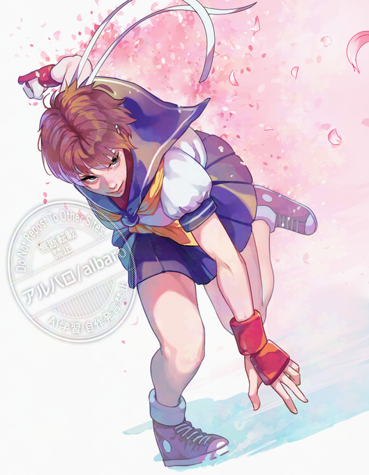 過去絵ですがさくらの誕生日ということで🌸
スト6にさくらが来ますように!🙏 