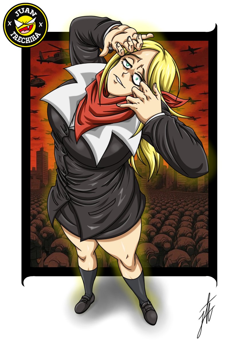 La reina dorada,

Aquí les dejo el speedraw junto con su tema músical:
youtu.be/-AxCqI-VNrg?si…

#juantrechiha #trechihaverso #yami #originalcharacter #blondegirl