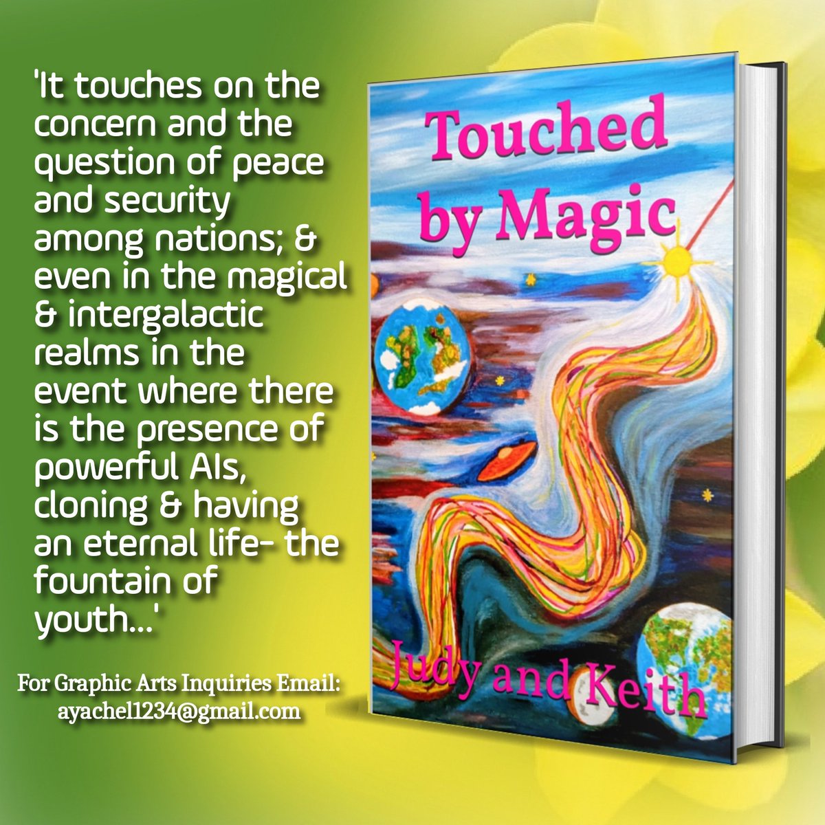 ZeaPerez3's tweet image. 🌿🌻🌿 #BookRecommendation 
'This is a sequel from the previous book of Judy &amp;amp; Keith, 'The Magic Aeroplane'.'

🌻'TOUCHED BY MAGIC'  by Judy and Keith 
@JudyandKeith

BUY HERE: amazon.com/Touched-Magic-…
 
#readingcommunity #WritingCommmunity #YA #middlegrade #fantasy