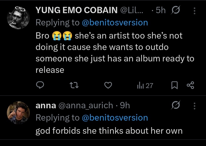 this is EXACTLY what you all say about Taylor, does it sound dumb? that's how stupid y'all sound

it seems like NOW y'all are getting it? btw, great idea bringing up The Beatles! we also did it :)