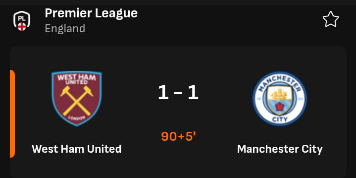 West Ham plsssss, just few minutes ,🙏🙏🙏