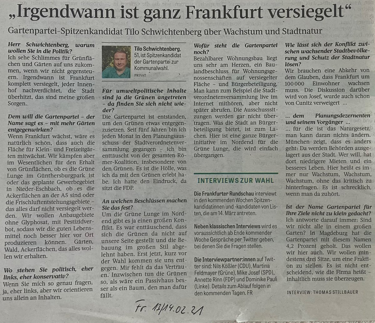 Gartenpartei Frankfurt am Main tweet media