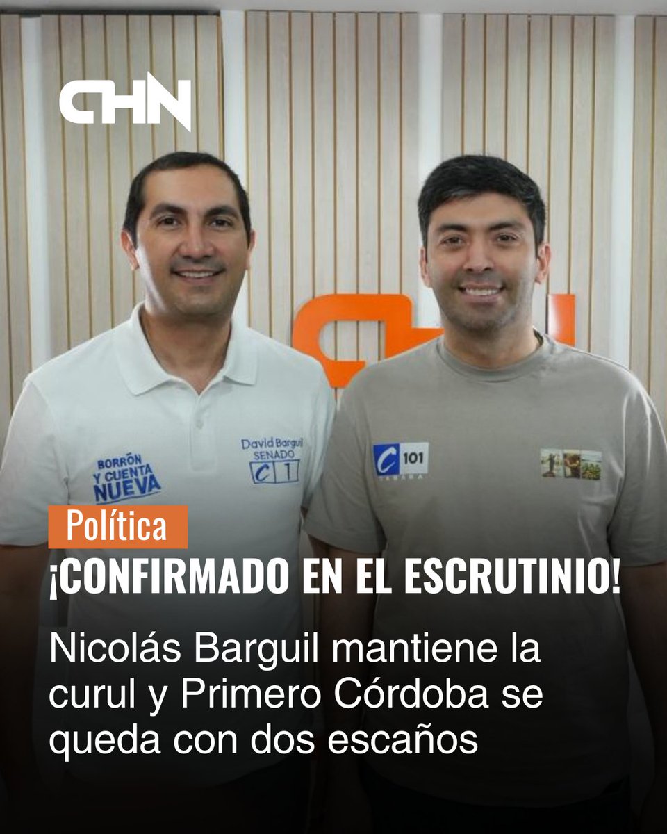#Politica I La recta final del escrutinio a la Cámara de Representantes por Córdoba comienza a definir el mapa político del departamento. A falta de apenas 7 mesas por escrutar en Montería, el representante Nicolás Barguil, del Partido Conservador, mantiene su curul en el