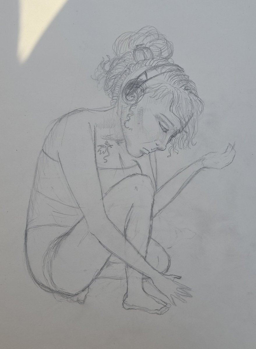 MO_AYDD's tweet image. &amp;lt;- The artist. 
The art. -&amp;gt;
(Both a work in progress.)

#ArtistPortrait #artmoots #selfpotrait