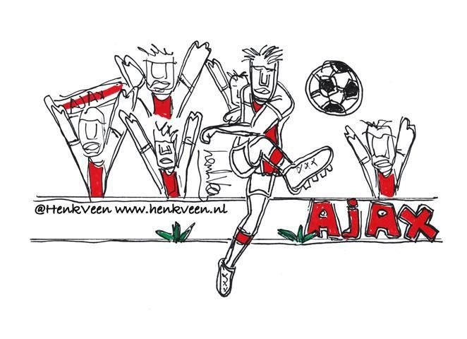 Gefeliciteerd met de AJAX en de  tekening
stuur je naam en adres op via henkveen.nl
en ik stuur de tekening op