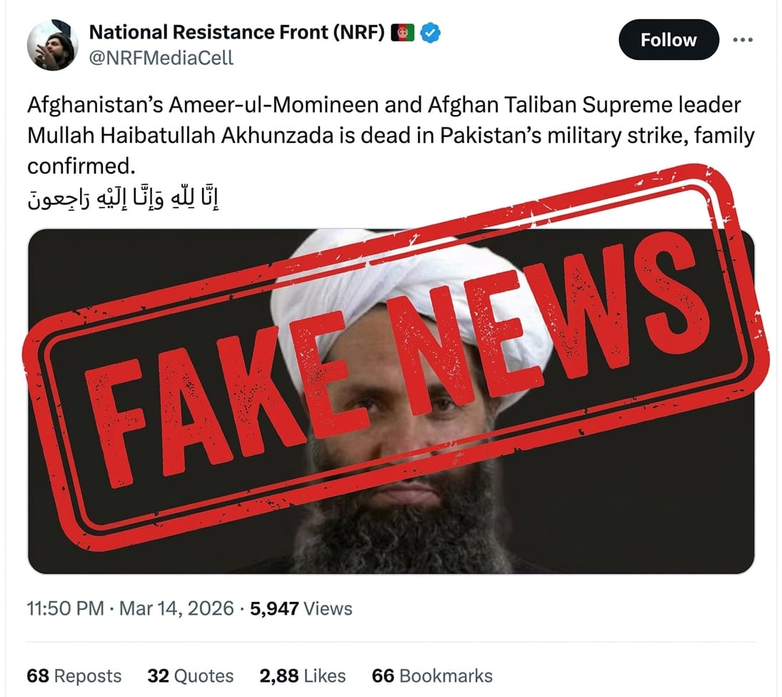 NR_1012's tweet photo. This news is false. Avoid spreading rumours without credible sources.. https://t.co/1lpnvJs3c9