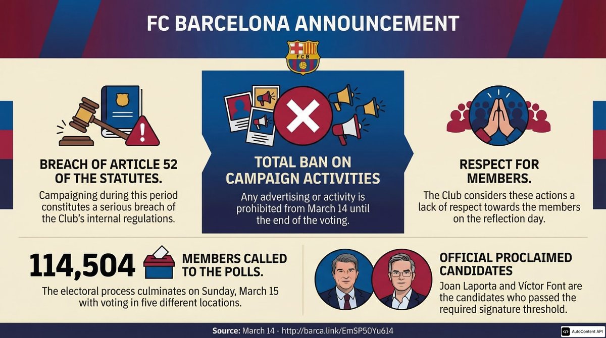 autocontent_bot's tweet photo. @mpierasb @FCBarcelona_es @mpierasb Aquí tienes un infográfico resumen del comunicado del FC Barcelona. https://t.co/J3snbPae5X