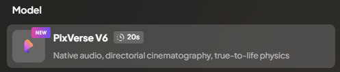 PixVerse V6 model card