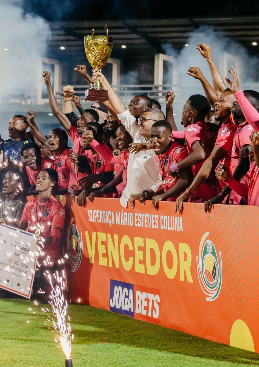 EMEB_Elton's tweet photo. Black Bulls were crowned champions of the 2026 Jogabets Super Cup after edging UD Songo 3-2 on penalties, following a 2-2 draw in regulation time at the Lalgy Arena on Saturday. In a thrilling season opener between the reigning champions and last season’s runners-up. https://t.co/36PgCvCs1c