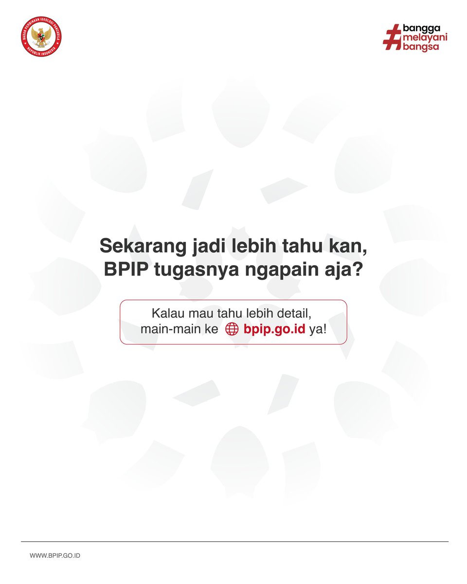 Badan Pembinaan Ideologi Pancasila tweet media