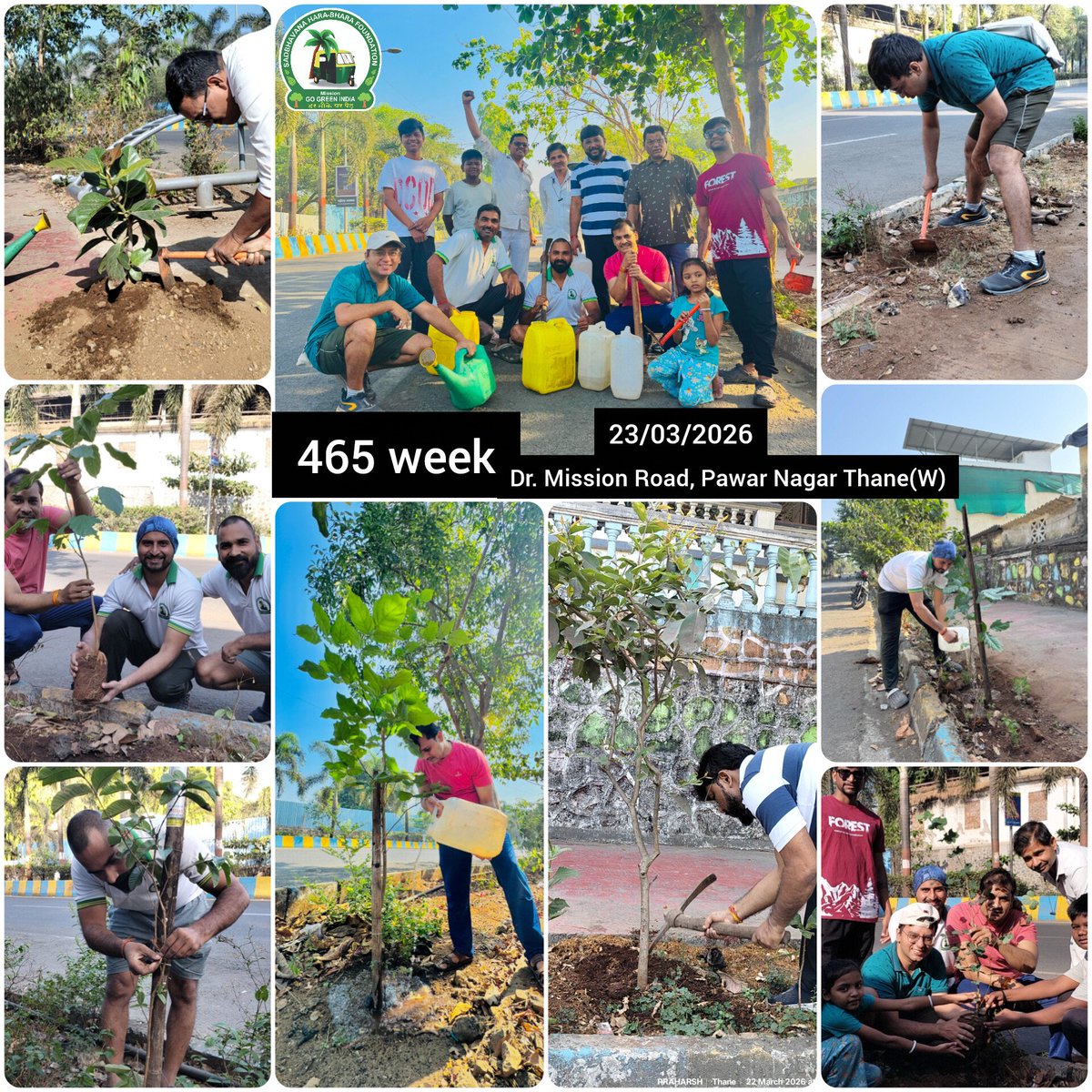 ShbFoundation's tweet photo. #465वॉ सप्ताह (रविवार)

#Mission_Go_Green_India
#हर_मौके_पर_पेड़

23/03/2026 को‌ प्रिवा सोसायटी, लोढ़ा लग्जरियस, बस डिपो मजीवाड़ा, ठाणे (प.) में आयोजित वृक्षारोपण कार्यक्रम में जन्मदिन के नाम पर एक(1) पौधे सहित कुल दो(2) पौधों का रोपण किया गया एवं अन्य लगे पौधों को पानी दिया गया। https://t.co/OTDKHhM74F