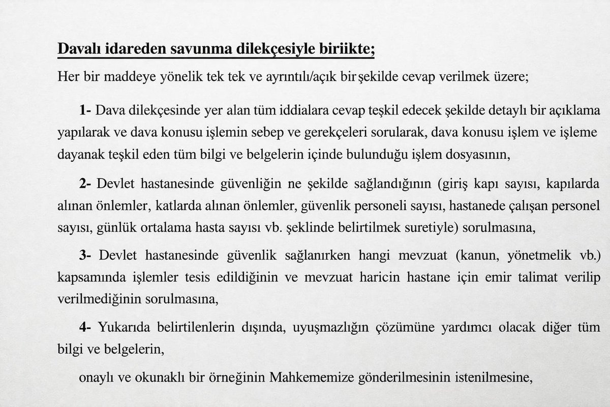 hekim_birligi's tweet photo. 📢 Sağlıkta Şiddete Karşı Güvenlik Önlemleri İçin Dava Açtık!

Sağlık kurumlarına kontrolsüz girişler, kesici–delici alet ve ateşli silahların kolaylıkla içeri sokulabilmesi nedeniyle sağlık çalışanlarının can güvenliği ciddi risk altındadır.

Bu kapsamda; girişlerin kontrollü hale getirilmesi, güvenlik sistemlerinin etkin kullanılması ve gerekli fiziki/idari tedbirlerin alınması için Bakanlığa başvuruda bulunmuştuk.

❗ Ancak taleplerimiz karşılanmamış ve somut adım atılmamıştır.

Bunun üzerine;

⚖️ Sağlık çalışanlarının güvenliğinin sağlanmaması
⚖️ Şiddet riskine karşı önleyici tedbirlerin alınmaması
⚖️ Mevzuattan doğan yükümlülüklerin yerine getirilmemesi

nedenleriyle dava açılmıştır.

📌 Talebimiz nettir:
✔️ Sağlık tesislerine girişlerin kontrollü hale getirilmesi
✔️ Metal dedektör ve X-Ray sistemlerinin etkin kullanılması
✔️ Tehlikeli materyallerin girişinin engellenmesi
✔️ Güvenlik görevlilerinin yetki ve sorumluluklarının netleştirilmesi

⚖️ Sağlıkta şiddet kader değildir, önlenebilir!

Hekim Birliği, Sağlık ve Sosyal Hizmetler Çalışanları Sendikası olarak sağlık çalışanlarının güvenliği için mücadelemizi kararlılıkla sürdürüyoruz.

#HekimBirliği #SağlıktaŞiddet #GüvenliHastane

@Akparti @RTErdogan 
@herkesicinCHP @eczozgurozel 
@MHP_Bilgi @dbdevletbahceli
@iyiparti @MDervisogluTR
@DEMGenelMerkezi @tulayhatim 
@rprefahpartisi @ErbakanFatih
@devapartisi @alibabacan
@SaadetPartisi @mahmutarikansp 
@gelecekpartis @Ahmet_Davutoglu
@tipgenelmerkez @erkbas
@tcbestepe @TBMMresmi @NumanKurtulmus
@drmemisoglu @saglikbakanligi
@memetsimsek @HMBakanligi
@vedatisikhan @csgbakanligi
@YuksekogretimK @ErolOzvar