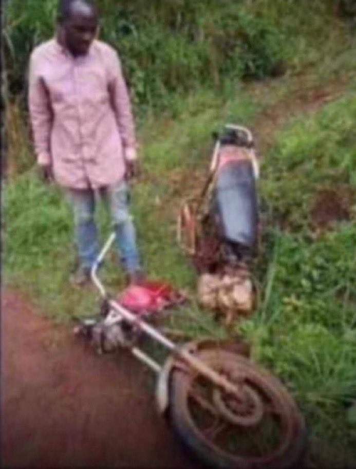 Omor, I nor fit go church again oo, my bike don cut for road😭