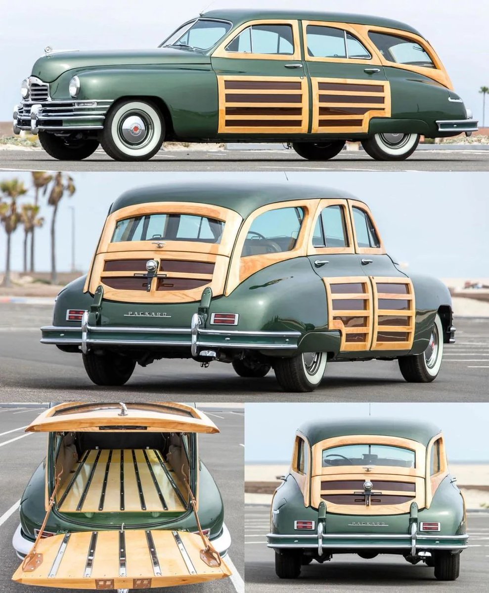 QuirkyRides's tweet image. #Packard Standard Eight (I think) #Woodie #1940s