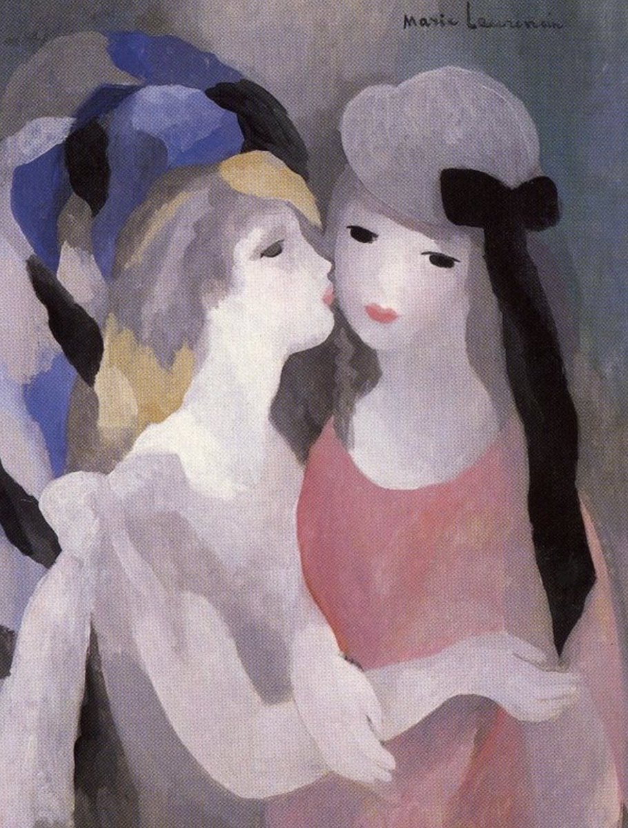 FunkyBrickHouse's tweet photo. Marie Laurencin
The Kiss (1927) https://t.co/PbSyMrZDl7