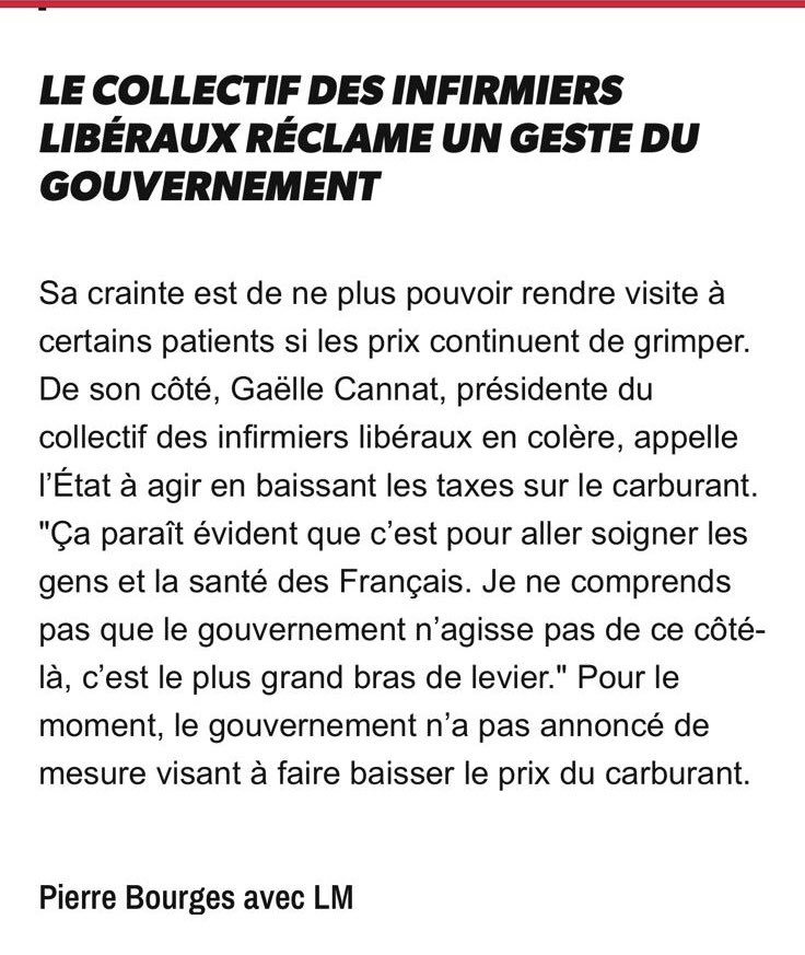 Infirmiers Libéraux en Colère tweet media