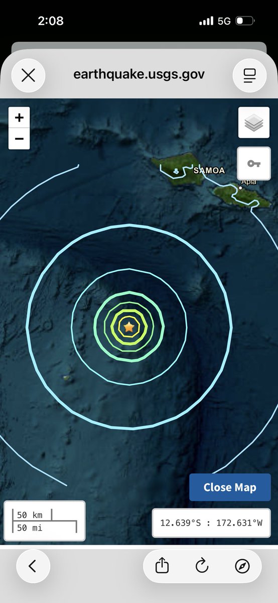 SeismoTracker's tweet image. Major #Earthquake Breaking News:

A magnitude 6.2 has struck 102 Km ( 63.38 Mi) NE of Hihifo, #Tonga

Magnitude: 6.2
Epicenter location: 15.382°S 173.047°W
Time: 2026-03-22 06:15:36 UTC
Depth: 10.0 Km ( 6.21 Mi) 
Intensity: IV 
Estimated Fatalities: Green 99%
Estimated Economic
