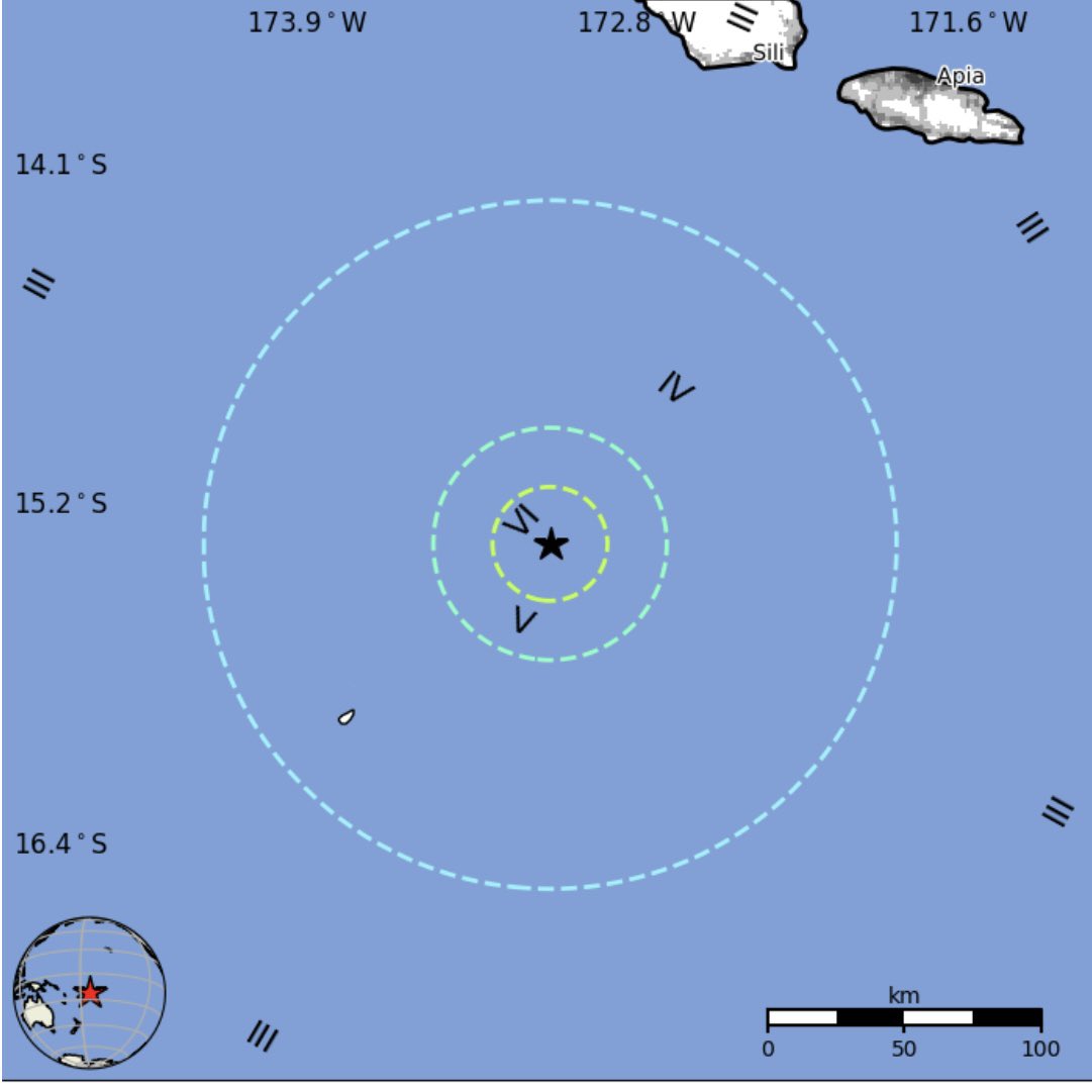 SeismoTracker's tweet image. Major #Earthquake Breaking News:

A magnitude 6.2 has struck 102 Km ( 63.38 Mi) NE of Hihifo, #Tonga

Magnitude: 6.2
Epicenter location: 15.382°S 173.047°W
Time: 2026-03-22 06:15:36 UTC
Depth: 10.0 Km ( 6.21 Mi) 
Intensity: IV 
Estimated Fatalities: Green 99%
Estimated Economic