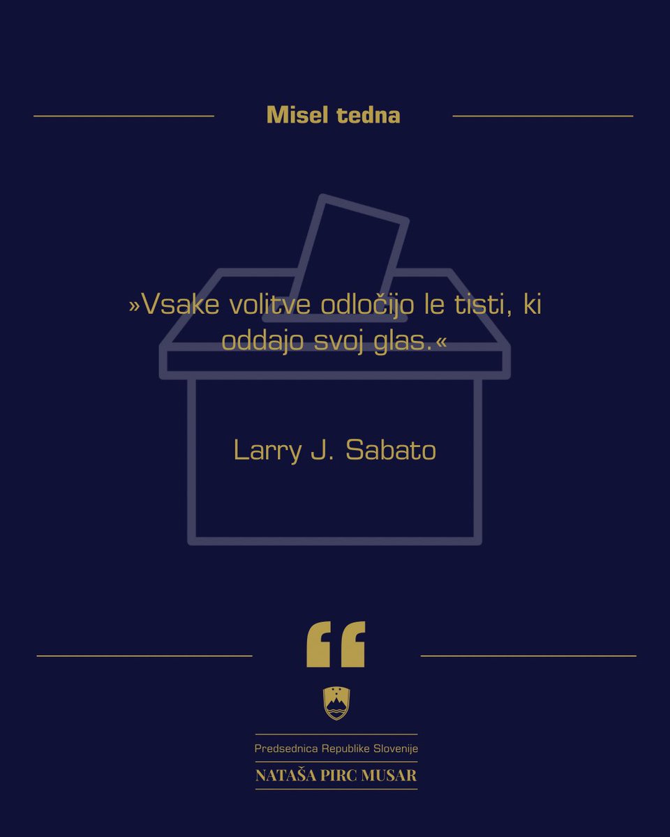 Nataša Pirc Musar tweet media