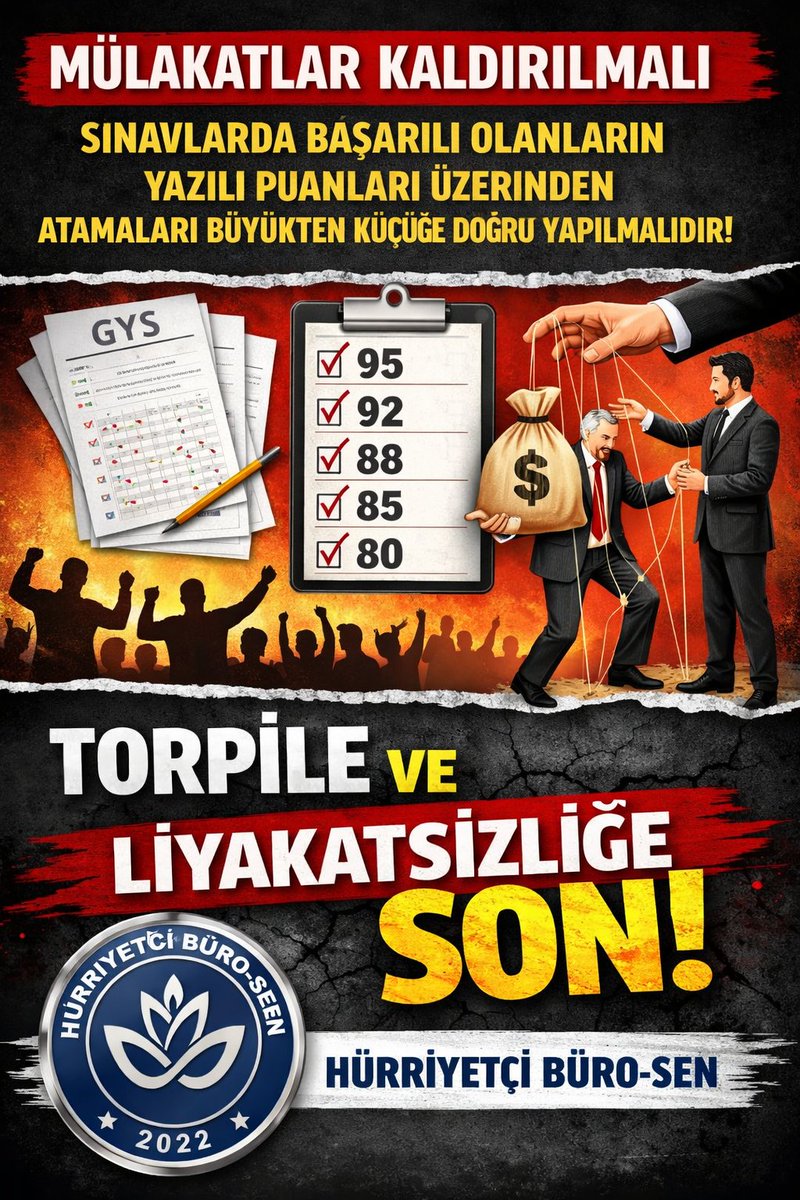 “TORPİL DEĞİL, PUAN KONUŞSUN!”