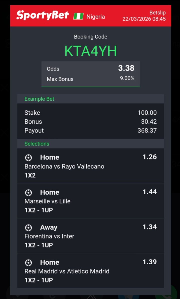emekaarinze90's tweet photo. Free 3 odds https://t.co/883t8vuBAJ