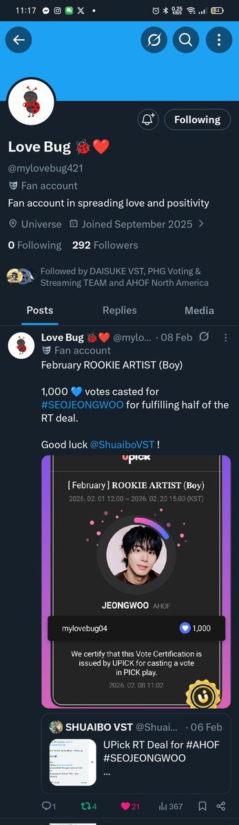 AHOF STREAMERS VT tweet media