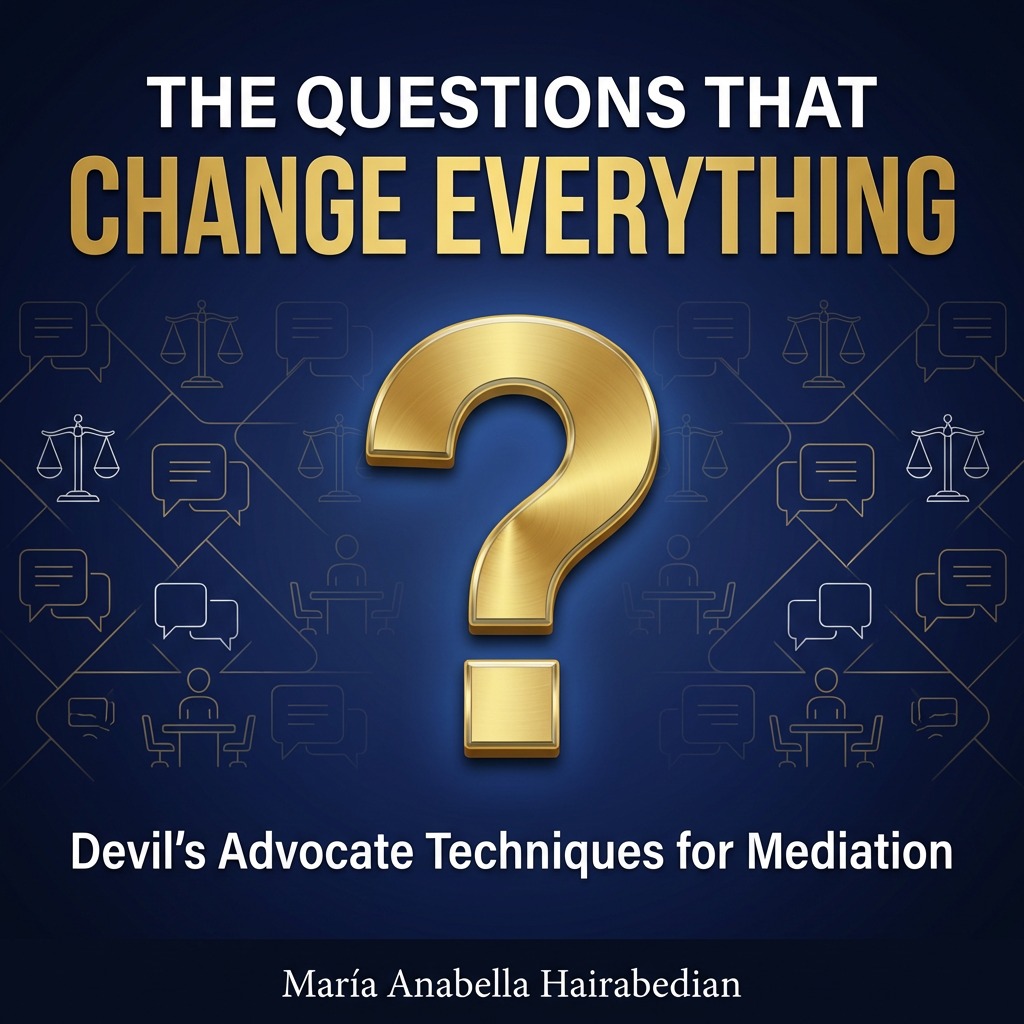 Transform Your Mediation Practice with the Power of Strategic Questioning!

With this guide, you’ll learn—like expert mediators—to break through impasses, challenge assumptions, and unlock creative solutions in even the most difficult conflicts.
Link 👉 mahairabedian.gumroad.com/l/ocmjox?wante…
