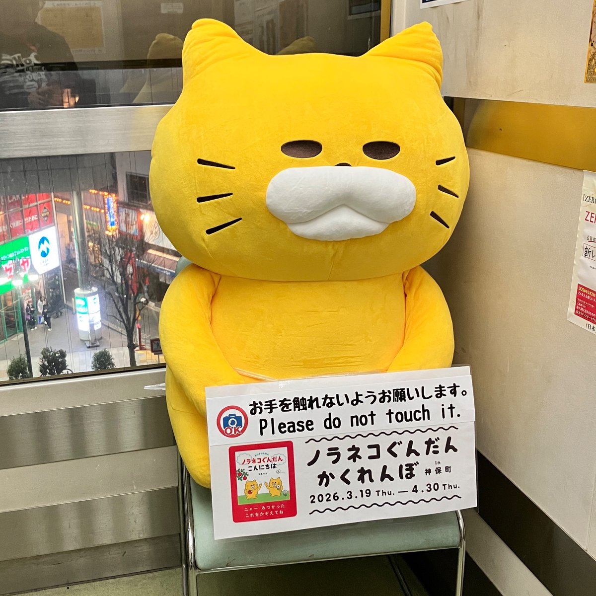 エレベーターに乗るのも楽しくなります！ 4階ノラネコぐんだんコーナー