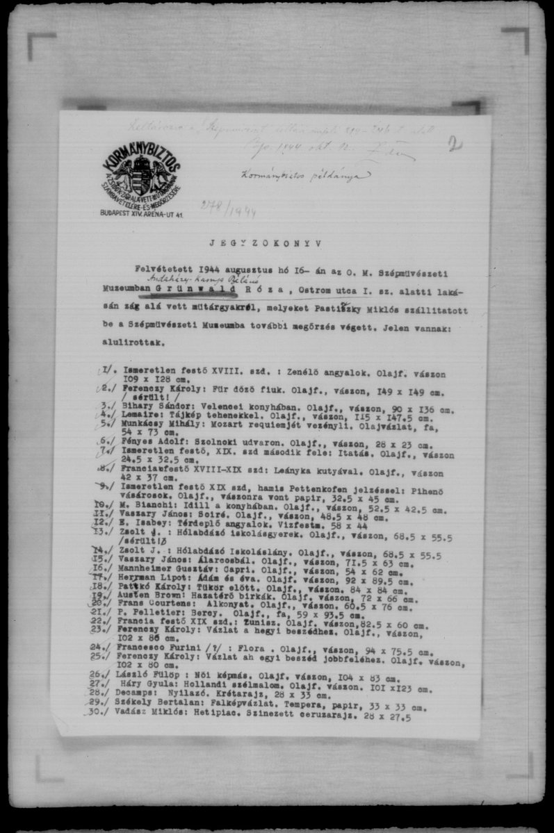 Holocaust Art Recovery Initiative tweet media