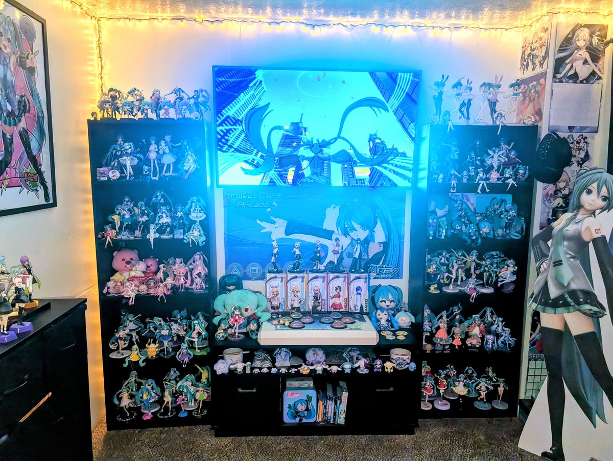 my miku collection has grown so much lol