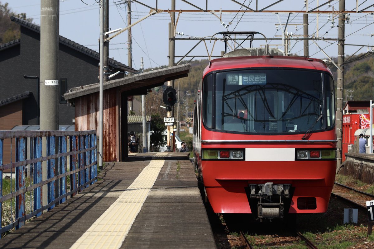 mi_1742's tweet photo. 2026/03/22(日) 蒲郡線
960/963/1062レ 蒲郡線内運用代走
名鉄1800系1803F
※6010F代走運用 https://t.co/LGHTXZb3pZ