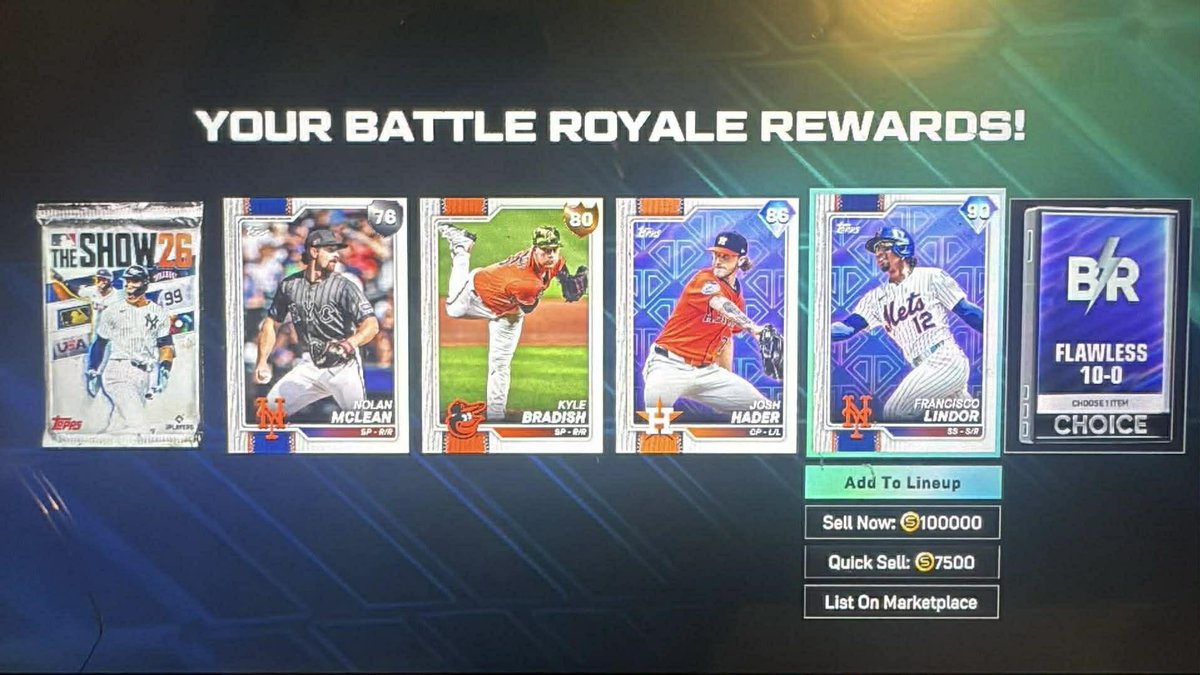 Will-The Show26 Stubs & BR 10-0 | Madden|CFB Coins tweet media