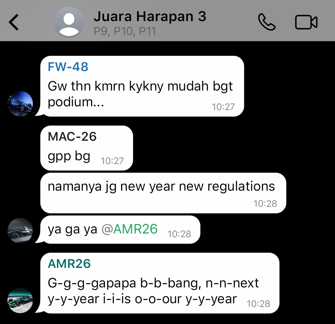 fofafefifu's tweet photo. #F1 AU tapi mobilnya
iya mobilnya bjir lu gak salah baca

2026 New Regulations https://t.co/Xyc7GEyQ61