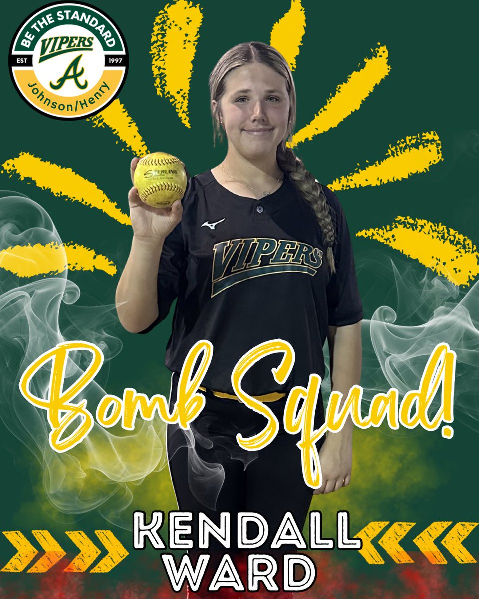 VipersJ_H2011's tweet photo. Congratulations Kendall! @KWard71 #classof2030
#bethestandard #fastpitch #softballrecruit #NCAAsoftball
#softballrecruiting #softball #athlete
#8thgrade https://t.co/3CR1zFYvBC