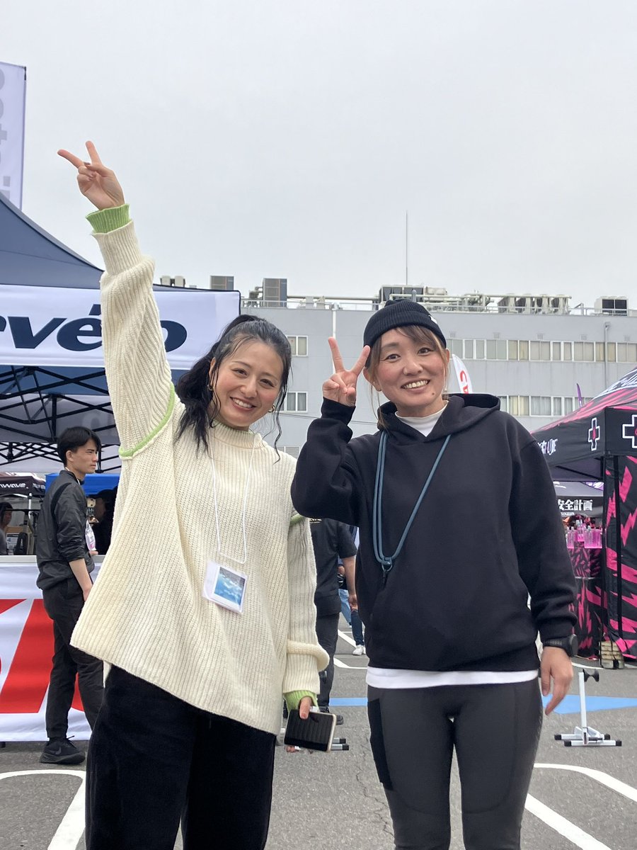 CyspoDays's tweet photo. 盛り上がっております✨✨
名古屋サイクルスポーツデイズ2026

写真は
スペシャルゲストの
YUKARIさんとゆみやみさん、

試乗を楽しむ
筧五郎さんと佐野淳哉さん🚲

#名古屋サイクルスポーツデイズ2026 https://t.co/mLHKdkfBN4