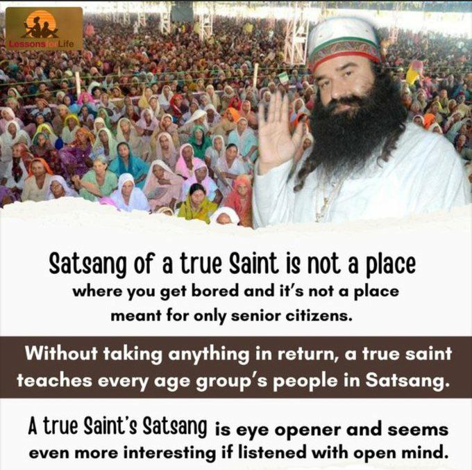 NelamMathur1123's tweet image. Saint Gurmeet Ram Rahim Ji फरमाते हैं कि सत्संग में आने से सोच बदलती है और सेवा करने से शक्ति मिलती है। Give your Sunday a spiritual edge!
​#SpiritualSunday #InnerPeace #SaintMSG