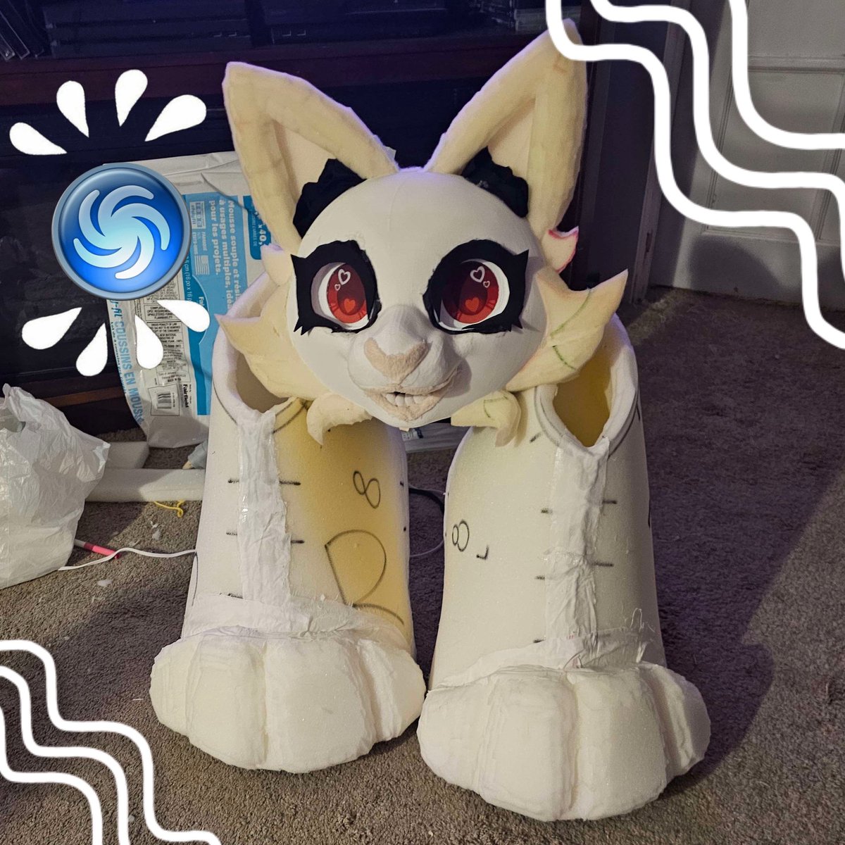 Its_Maple_Syrup's tweet photo. My spore creature. (Feets update!) https://t.co/2ZzmHRwYS8