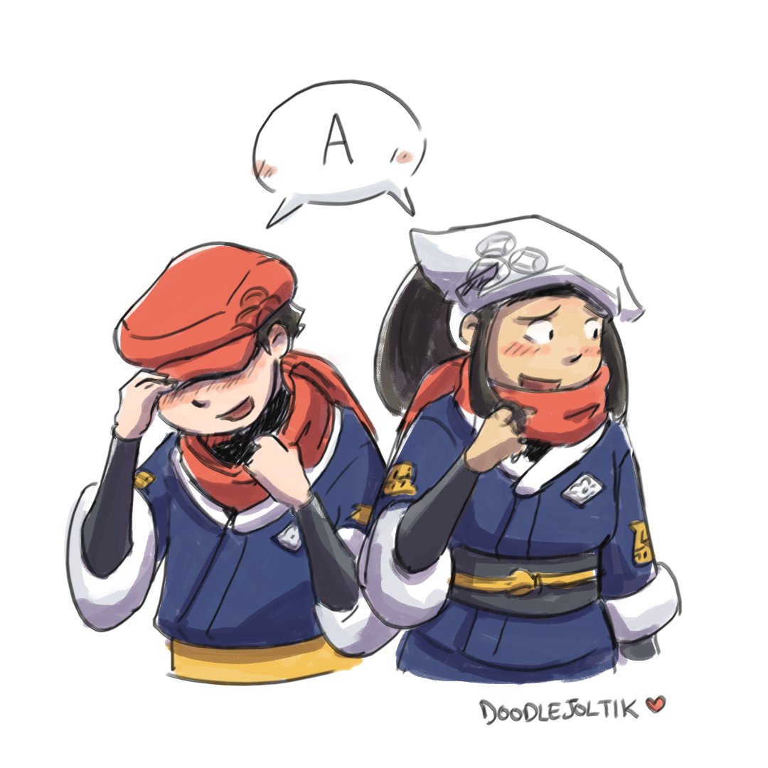 doodlejoltik's tweet photo. Prompt:『照れる』(Feeling embarrassed) 
+ 10 minutes
#テルショウワンドロ https://t.co/9i9BbfzSXD