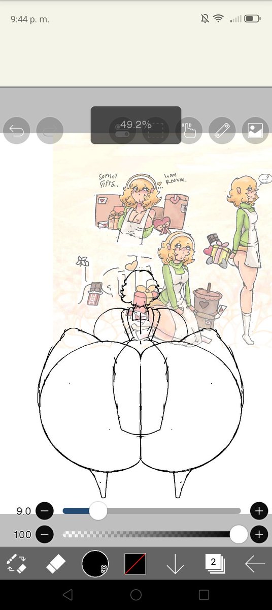 IAmdoddle2's tweet photo. Making a Draw of Agatha inspired by : @alijuune @ElPapurriNSFW arts 

In progress 
#digitaldraw
#nsfwtwtًً 
#Thick https://t.co/eKUHUrk8r6